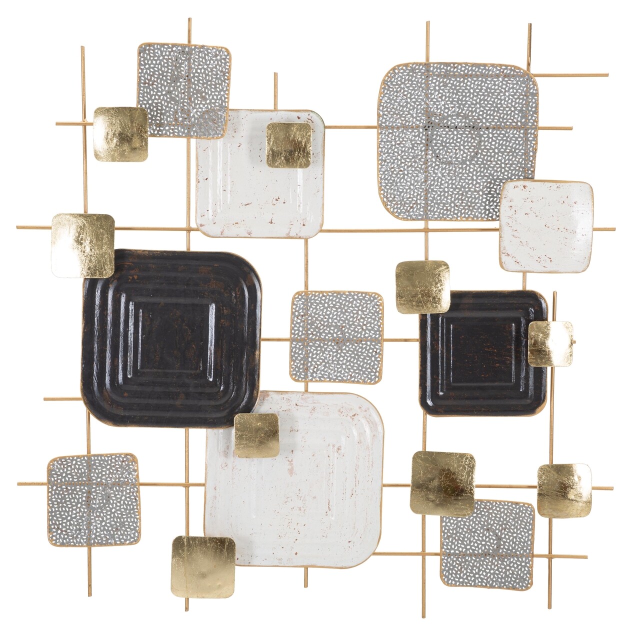 Decoratiune de perete Cubes, Mauro Ferretti, 80x80 cm, fier, multicolor - imagine 7